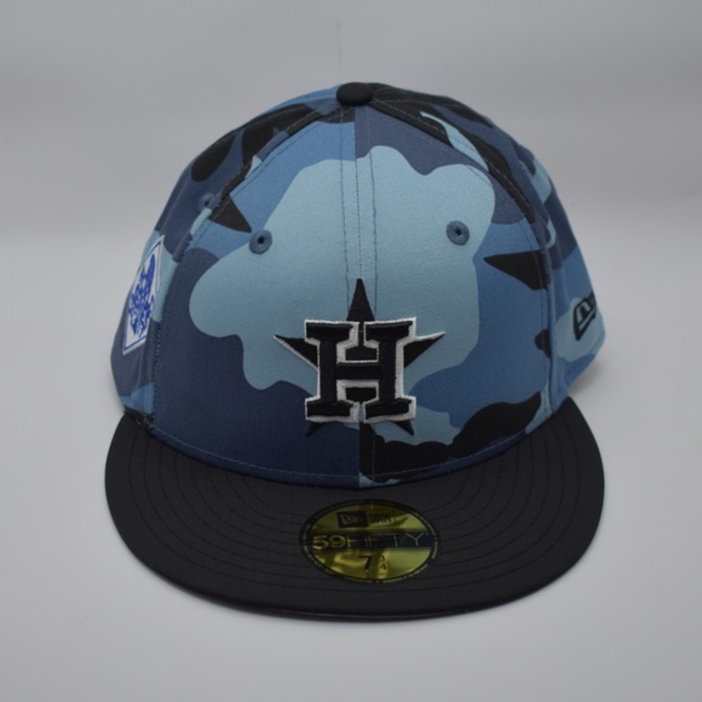 New Era 59Fifty Houston Astros MLB 2017 World Series 7 3/4 Fitted Hat Camo‎ Blue